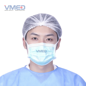 3-слойная хирургическая защитная маска для лица с завязкой